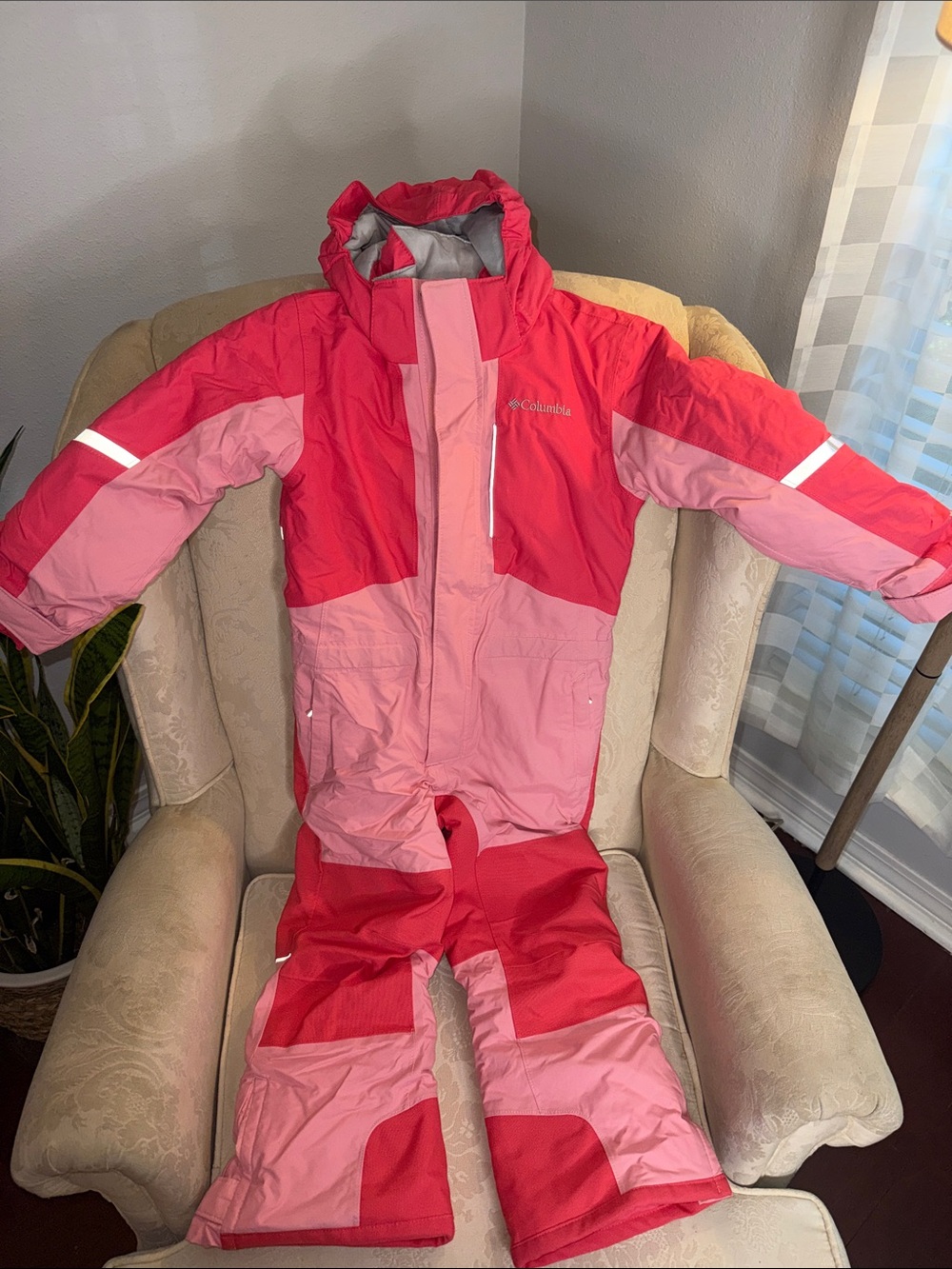 Columbia Kids Pink Insulated One-Piece Snow Suit